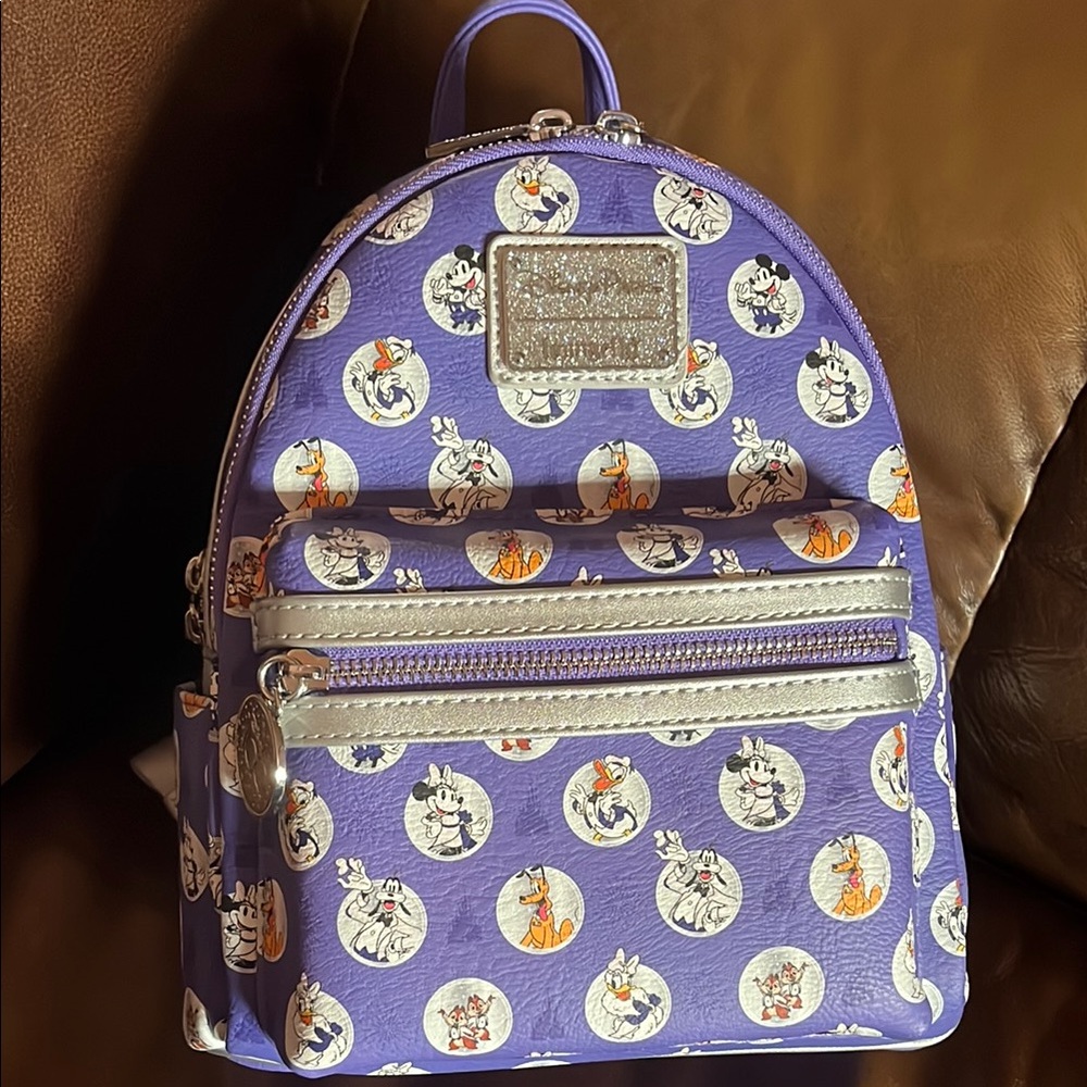Disney Loungefly Purple Mini Backpack